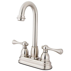 Vintage Two-Handle 2-Hole Deck Mount Bar Faucet