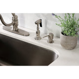 Vintage Single-Handle 2-or-4 Hole Deck Mount Kitchen Faucet with Brass Side Sprayer