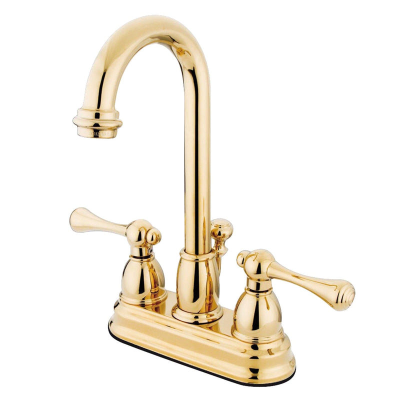 Vintage Double-Handle 3-Hole Deck Mount 4-Inch Centerset Bathroom Faucet with Pop-Up Drain