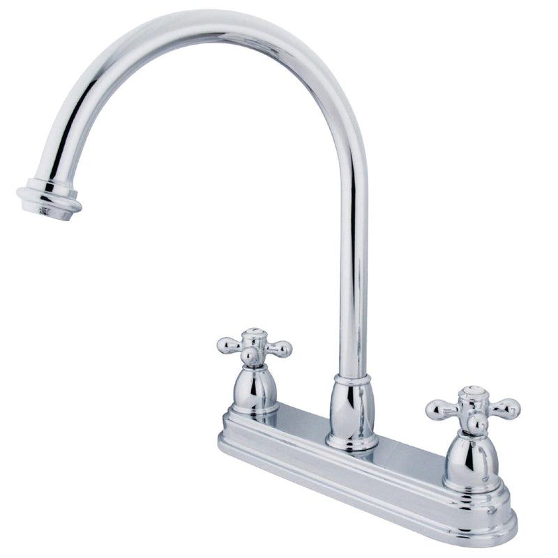 Restoration Two-Handle 3-Hole 8" Centerset Kitchen Faucet