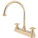 Restoration Two-Handle 3-Hole 8" Centerset Kitchen Faucet