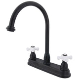 Restoration Two-Handle 3-Hole 8" Centerset Kitchen Faucet