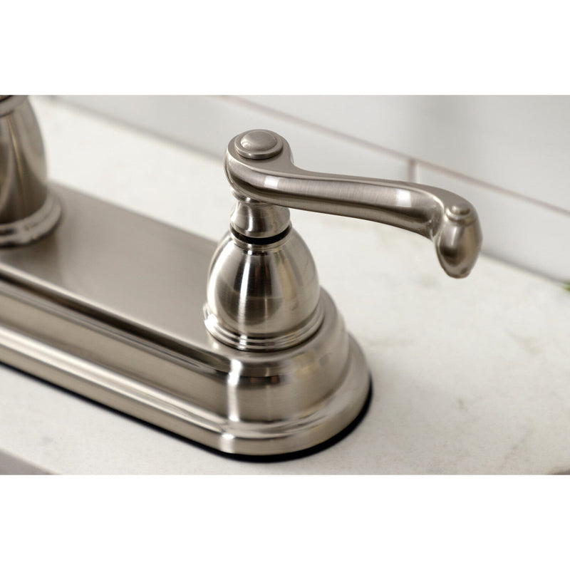 Two-Handle 3-Hole 8" Centerset Kitchen Faucet