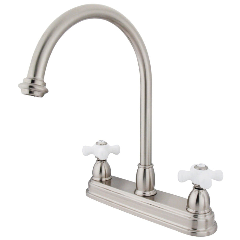 Restoration Two-Handle 3-Hole 8" Centerset Kitchen Faucet
