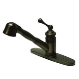 Vintage Single-Handle 1-or-3 Hole Deck Mount Pull-Out Sprayer Kitchen Faucet