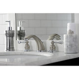 Vintage Two-Handle 3-Hole Deck Mount Widespread Bathroom Faucet with Retail Pop-Up Drain