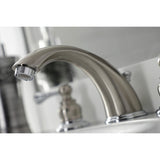 Vintage Two-Handle 3-Hole Deck Mount Widespread Bathroom Faucet with Retail Pop-Up Drain