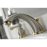 Vintage Two-Handle 3-Hole Deck Mount Widespread Bathroom Faucet with Retail Pop-Up Drain