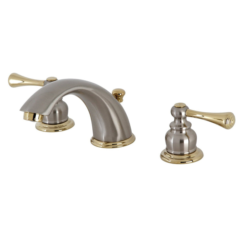 Vintage Two-Handle 3-Hole Deck Mount Widespread Bathroom Faucet with Pop-Up Drain