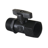 Shower Scape 1/2 Inch FIP x 1/2 Inch MIP Quarter-Turn Quarter-Turn Straight Shut-Off Valve