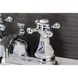 Metropolitan Double-Handle 3-Hole Deck Mount 4-Inch Centerset Bathroom Faucet with Pop-Up Drain