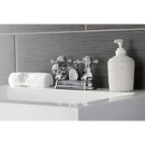 Metropolitan Double-Handle 3-Hole Deck Mount 4-Inch Centerset Bathroom Faucet with Pop-Up Drain