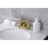 Metropolitan Double-Handle 3-Hole Deck Mount 4-Inch Centerset Bathroom Faucet with Pop-Up Drain