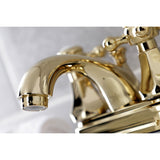 Metropolitan Double-Handle 3-Hole Deck Mount 4-Inch Centerset Bathroom Faucet with Pop-Up Drain