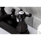 Metropolitan Double-Handle 3-Hole Deck Mount 4-Inch Centerset Bathroom Faucet with Pop-Up Drain