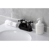 Metropolitan Double-Handle 3-Hole Deck Mount 4-Inch Centerset Bathroom Faucet with Pop-Up Drain
