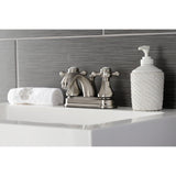 Metropolitan Double-Handle 3-Hole Deck Mount 4-Inch Centerset Bathroom Faucet with Pop-Up Drain