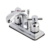 Concord Double-Handle 3-Hole Deck Mount 4-Inch Centerset Bathroom Faucet with Pop-Up Drain