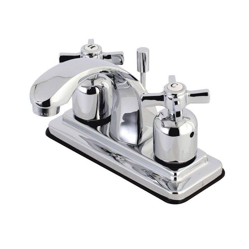 Millennium Double-Handle 3-Hole Deck Mount 4-Inch Centerset Bathroom Faucet with Pop-Up Drain
