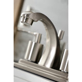 Serena Double-Handle 3-Hole Deck Mount 4-Inch Centerset Bathroom Faucet with Pop-Up Drain