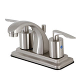 Serena Double-Handle 3-Hole Deck Mount 4-Inch Centerset Bathroom Faucet with Pop-Up Drain