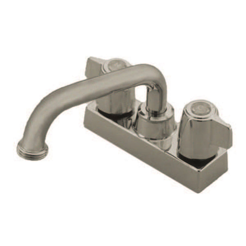 Traditional Double-Handle 2-Hole Deck Mount Laundry Faucet