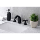 Metropolitan Two-Handle 3-Hole Deck Mount Widespread Bathroom Faucet with Pop-Up Drain