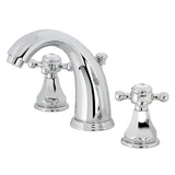 Metropolitan Two-Handle 3-Hole Deck Mount Widespread Bathroom Faucet with Pop-Up Drain