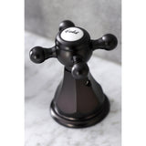 Metropolitan Two-Handle 3-Hole Deck Mount Widespread Bathroom Faucet with Pop-Up Drain