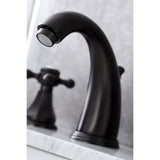 Metropolitan Two-Handle 3-Hole Deck Mount Widespread Bathroom Faucet with Pop-Up Drain
