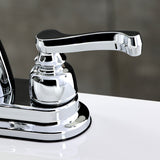 Royale Double-Handle 3-Hole Deck Mount 4-Inch Centerset Bathroom Faucet with Pop-Up Drain