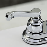 Royale Double-Handle 3-Hole Deck Mount 4-Inch Centerset Bathroom Faucet with Pop-Up Drain