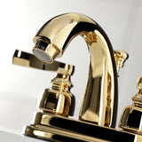 Royale Double-Handle 3-Hole Deck Mount 4-Inch Centerset Bathroom Faucet with Pop-Up Drain