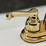 Royale Double-Handle 3-Hole Deck Mount 4-Inch Centerset Bathroom Faucet with Pop-Up Drain