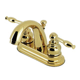 Knight Double-Handle 3-Hole Deck Mount 4-Inch Centerset Bathroom Faucet with Pop-Up Drain