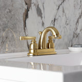 Royale Double-Handle 3-Hole Deck Mount 4-Inch Centerset Bathroom Faucet with Pop-Up Drain