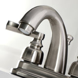 Royale Double-Handle 3-Hole Deck Mount 4-Inch Centerset Bathroom Faucet with Pop-Up Drain