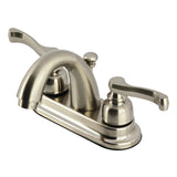 Royale Double-Handle 3-Hole Deck Mount 4-Inch Centerset Bathroom Faucet with Pop-Up Drain