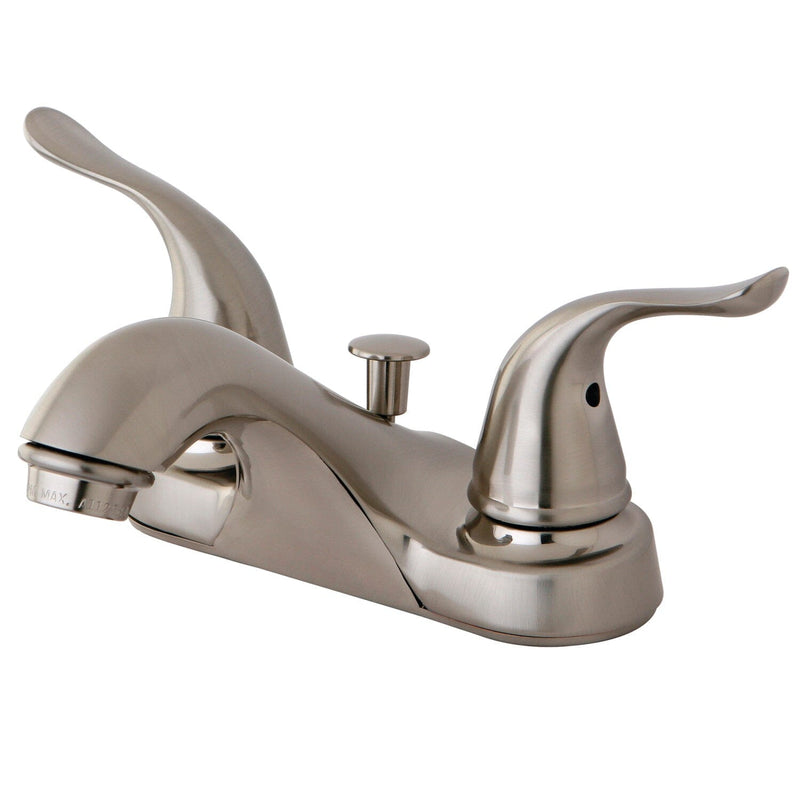 Yosemite Double-Handle 3-Hole Deck Mount 4-Inch Centerset Bathroom Faucet with Pop-Up Drain