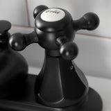 Metropolitan Double-Handle 3-Hole Deck Mount 4-Inch Centerset Bathroom Faucet with Pop-Up Drain