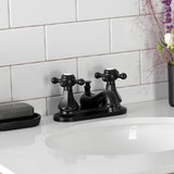 Metropolitan Double-Handle 3-Hole Deck Mount 4-Inch Centerset Bathroom Faucet with Pop-Up Drain