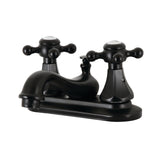 Metropolitan Double-Handle 3-Hole Deck Mount 4-Inch Centerset Bathroom Faucet with Pop-Up Drain