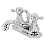 Metropolitan Double-Handle 3-Hole Deck Mount 4-Inch Centerset Bathroom Faucet with Pop-Up Drain