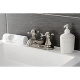Metropolitan Double-Handle 3-Hole Deck Mount 4-Inch Centerset Bathroom Faucet with Pop-Up Drain