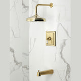 Demure Single-Handle Pressure Balanced Tub and Shower Faucet