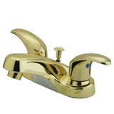 Legacy Double-Handle 3-Hole Deck Mount 4-Inch Centerset Bathroom Faucet with Pop-Up Drain