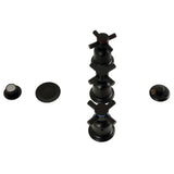 Concord Three-Handle Deck Mount Vertical Spray Bidet Faucet with Brass Pop-Up