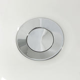 Convergent Three-Handle Deck Mount Bidet Faucet with Knurled Handle and Brass Pop-Up