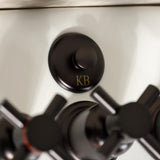 Concord Three-Handle Deck Mount Vertical Spray Bidet Faucet with Brass Pop-Up