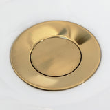 Verona Three-Handle Bidet Faucet with Knurled Handle and Brass Pop-Up